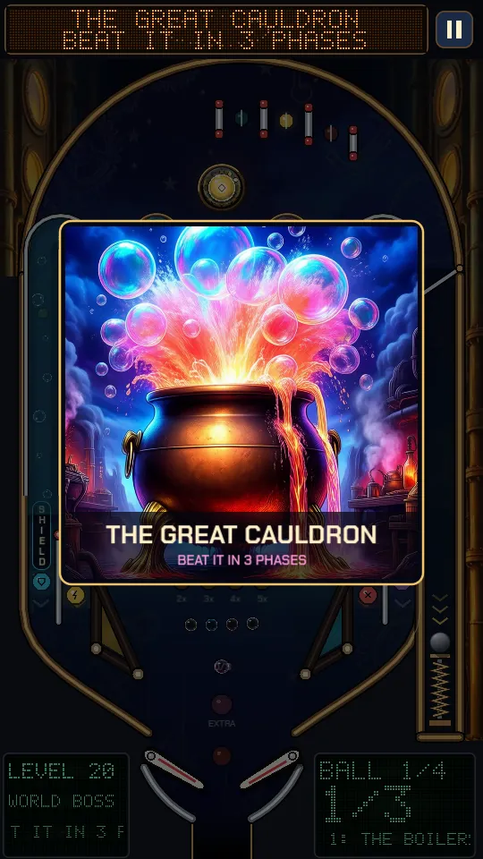 Bubble Pinball gameplay: The Great Cauldron